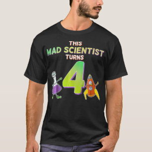 Camisa do 4º aniversário do Crianças - Shirt do