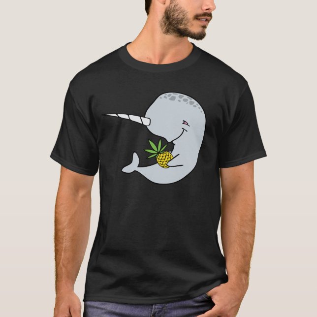 Camisa do abacaxi de Narwhal (Frente)