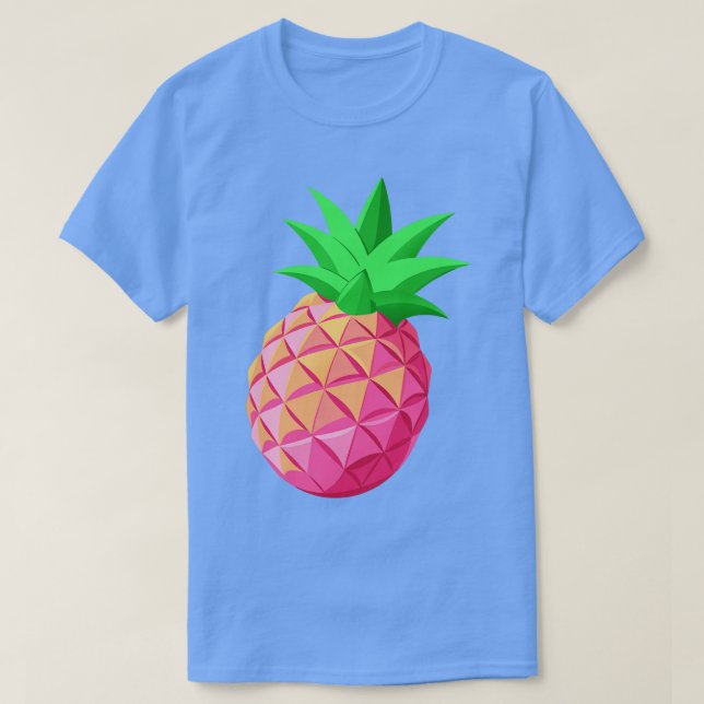 Camisa do abacaxi rosa (Frente do Design)