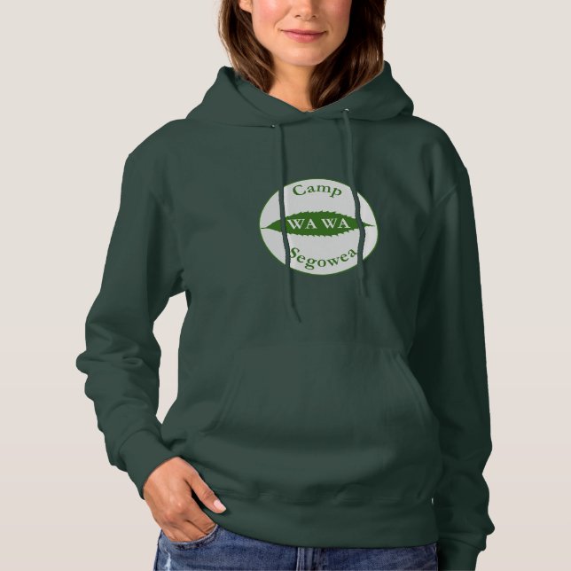 Camisa do acampamento WA WA da folha da castanha (Frente)