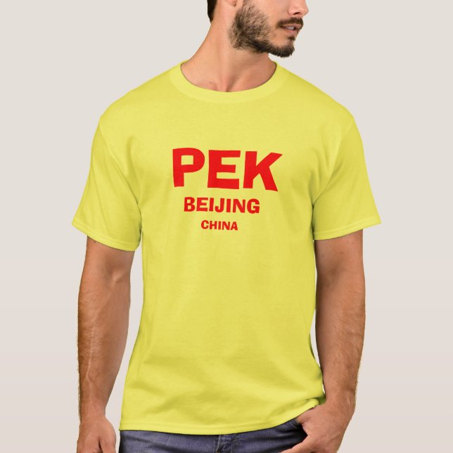 Camisa do aeroporto internacional de China - de (Frente)