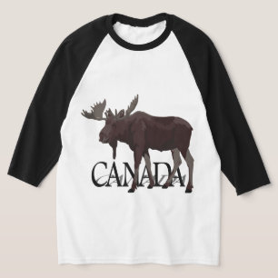 Camisa do Alce do Canadá Retrô Lembrança do Alce C