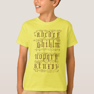 Camisa do alfabeto