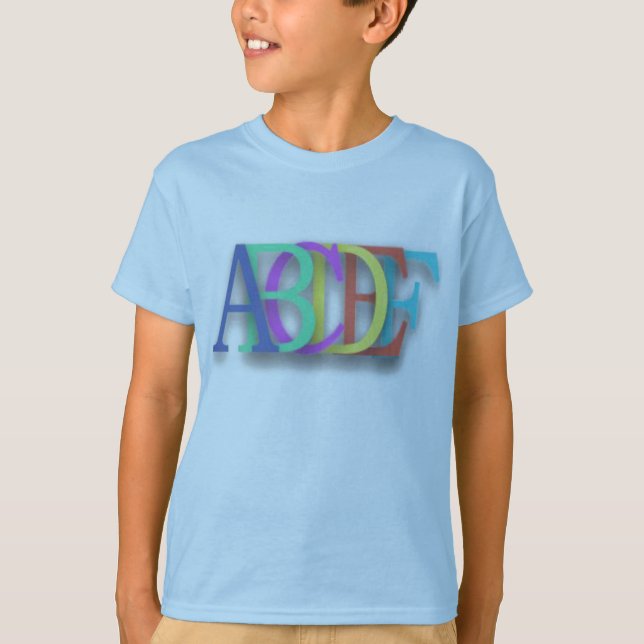 Camisa do alfabeto (Frente)