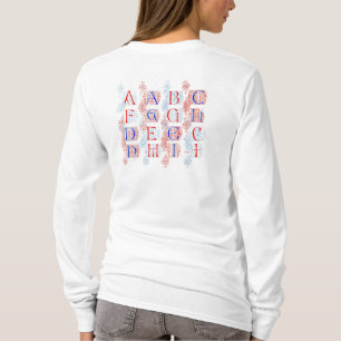 Camisa do alfabeto