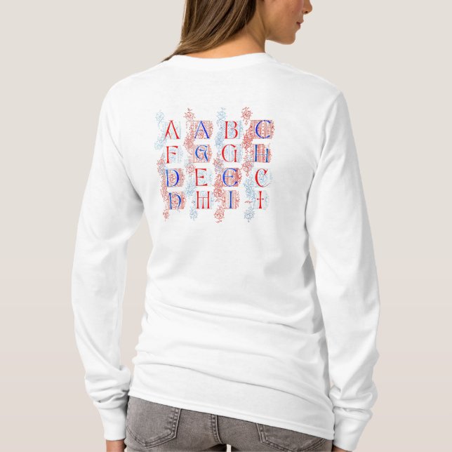 Camisa do alfabeto (Verso)