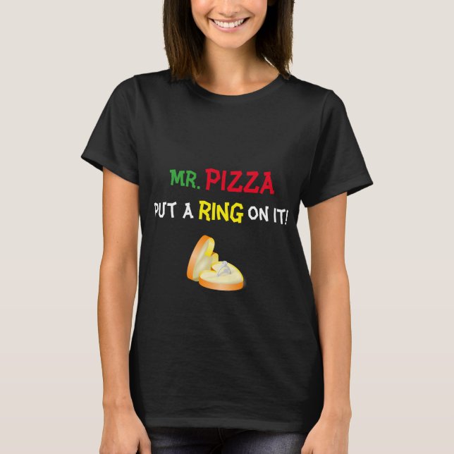 Camisa do amante da pizza (Frente)