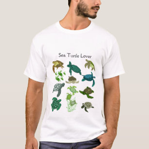 Camisa do amante da tartaruga de mar