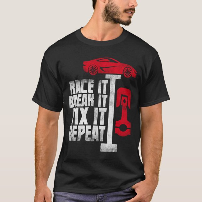 Camisa do amante do carro do mecânico - presente (Frente)
