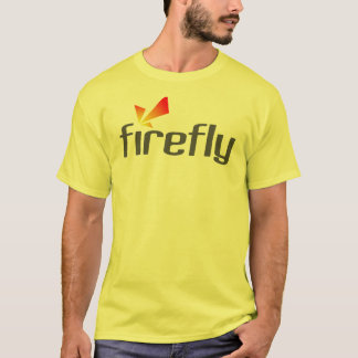 Camisa do amarelo do vaga-lume dos meios de