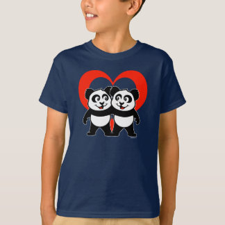 Camisa do amor da panda