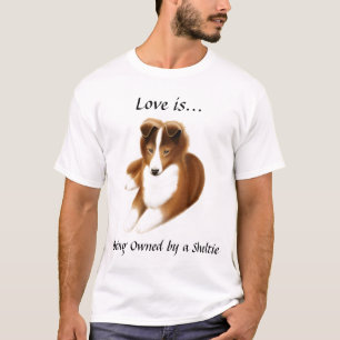 Camisa do amor de Sheltie do Sheepdog de Shetland