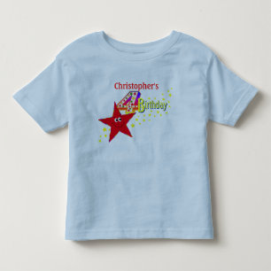 Camisa do aniversário da estrela vermelha 4o