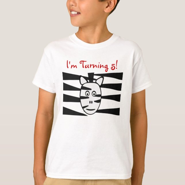 Camisa do aniversário de crianças dos animais do (Frente)
