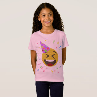 Camisa do aniversário de Emoji - cara feliz Emoji