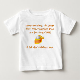 Camisa do aniversário do tarte de abóbora