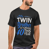 Camisa do ano de aniversário de 40 anos do irmão g