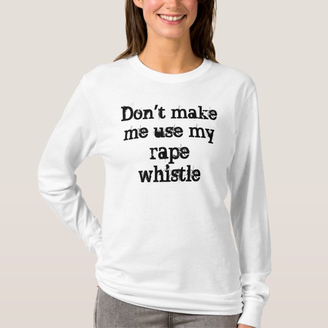 Camisa do assobio da violação (Frente)
