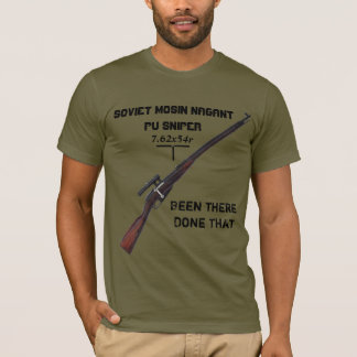 Camisa do atirador furtivo T do soviete ww2 Mosin