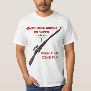 Camisa do atirador furtivo T do soviete ww2 Mosin