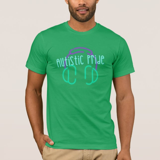 Camisa do Auscultador do Orgulho Autista (Frente)