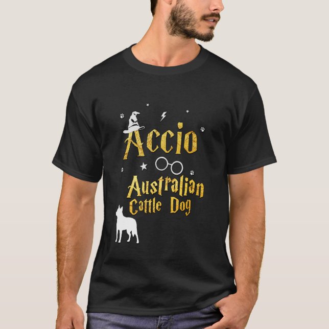Camisa do Australian Cattle Dog - Accio Gato Austr (Frente)