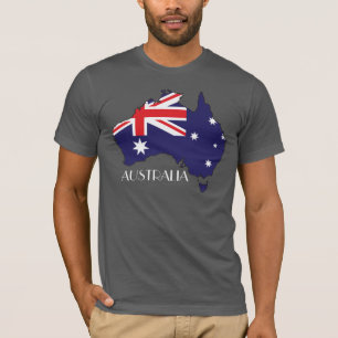 Camisa do Bandeira-Mapa de Austrália