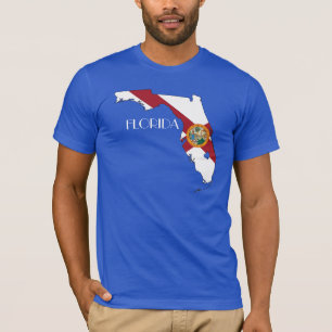 Camisa do Bandeira-Mapa de Florida