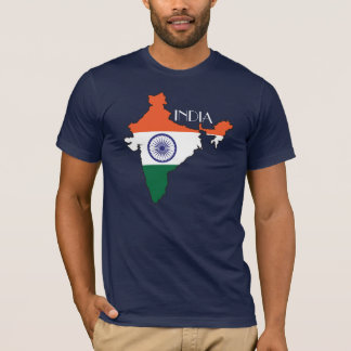 Camisa do Bandeira-Mapa de India