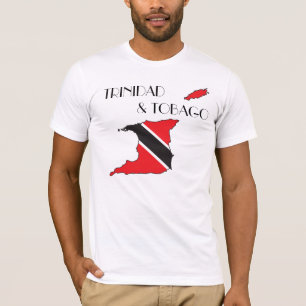 Camisa do Bandeira-Mapa de Trinidad and Tobago