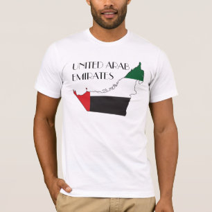 Camisa do Bandeira-Mapa de United Arab Emirates