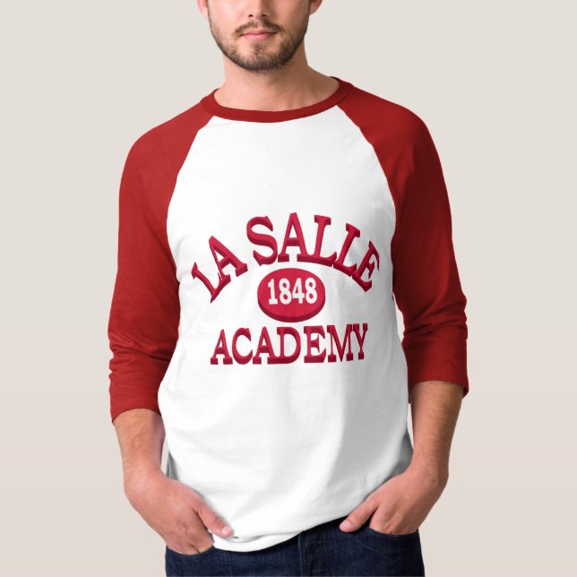 Camisa do basebol da academia de Salle do La (Frente)