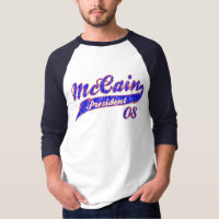 Camisa do basebol do presidente de McCain