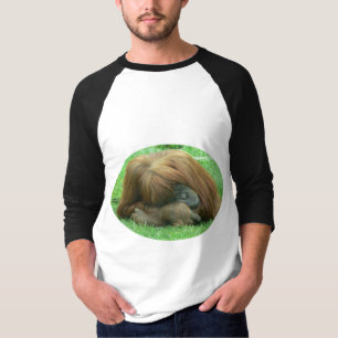 Camisa do basebol dos homens Snoozing do