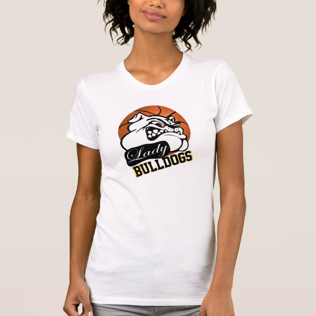 Camisa do basquetebol da senhora Buldogue Escola (Frente)