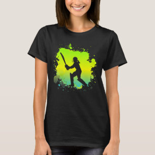 Camisa do Batsman do Cricketer para Raparigas Retr