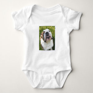 Camisa do bebê do buldogue
