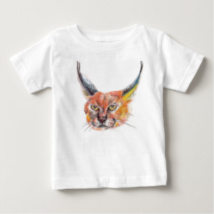 Camisa do bebê do fã do lince