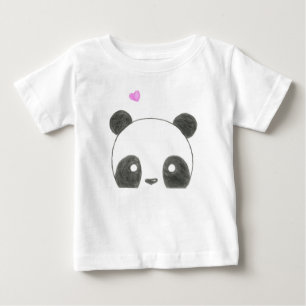Camisa do bebê do urso de panda