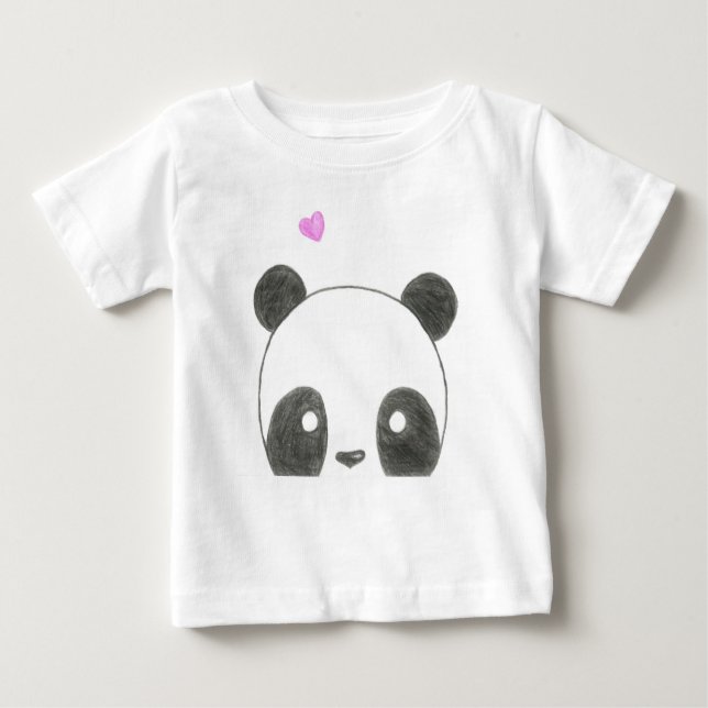 Camisa do bebê do urso de panda (Frente)