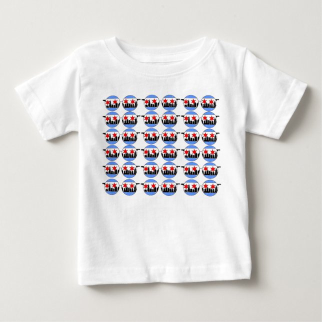 camisa do bebê dos chicaGOggles (Frente)