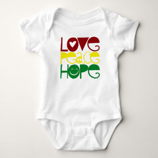 Camisa do bebê, esperança da paz do amor