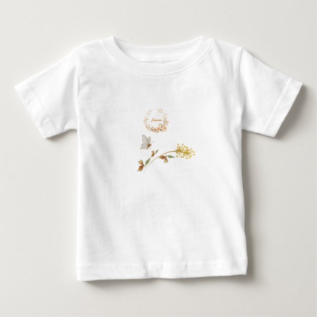 Camisa do bebê primeiro aniversario (Frente)