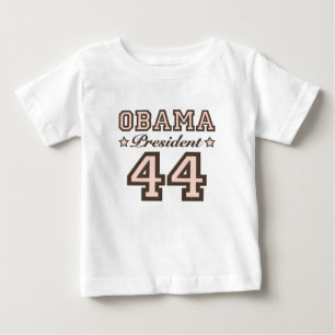 Camisa do bebê T do presidente Obama 44