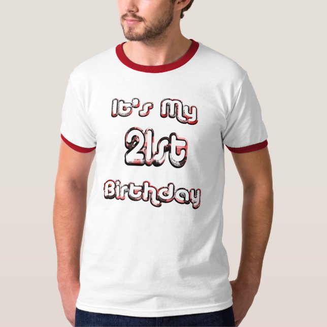 Camisa do bebendo do aniversário de 21 anos (Frente)