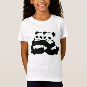 Camisa do Bella da menina gêmea dos ursos de pand