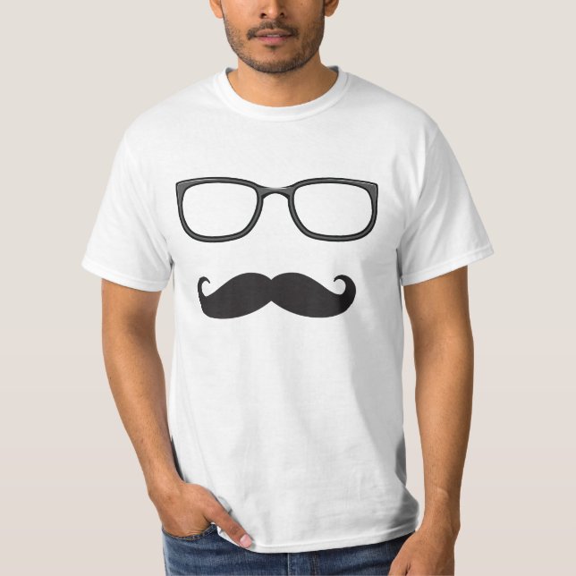 camisa do bigode T (Frente)