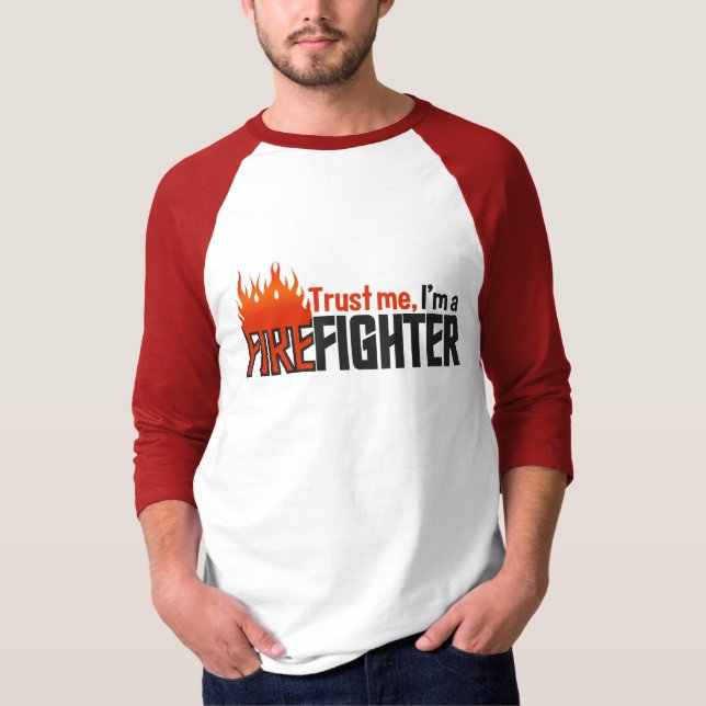 Camisa do bombeiro - escolha estilo e cor (Frente)