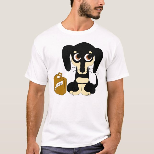 Camisa do bon voyage do filhote de cachorro (Frente)