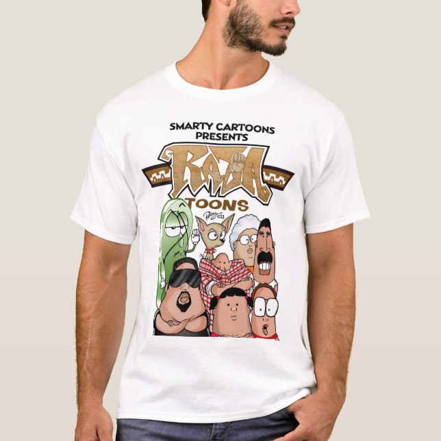 Camisa do branco de Raza Toons (Frente)
